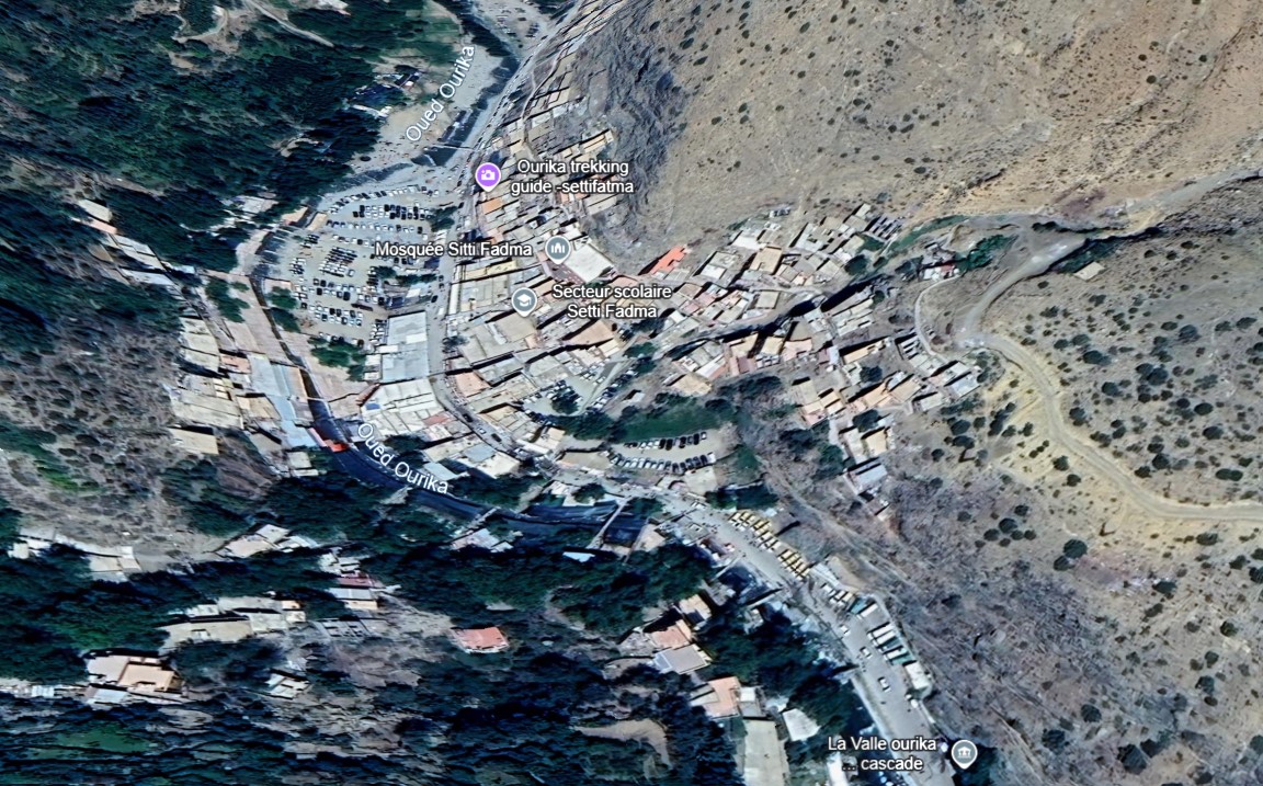 Setti-Fatma vue du Ciel